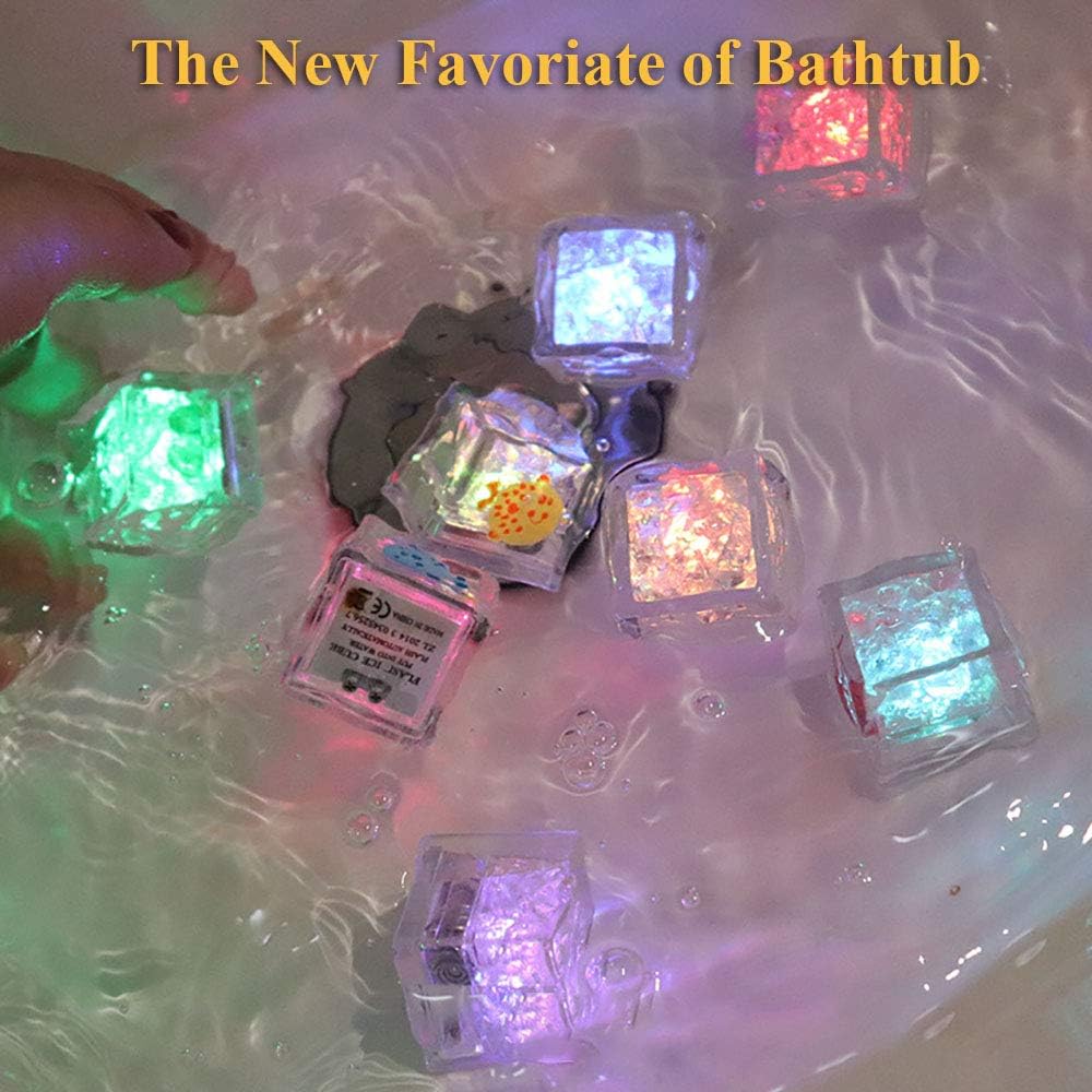 12 Light Ice Cube Bath Toy for Babies