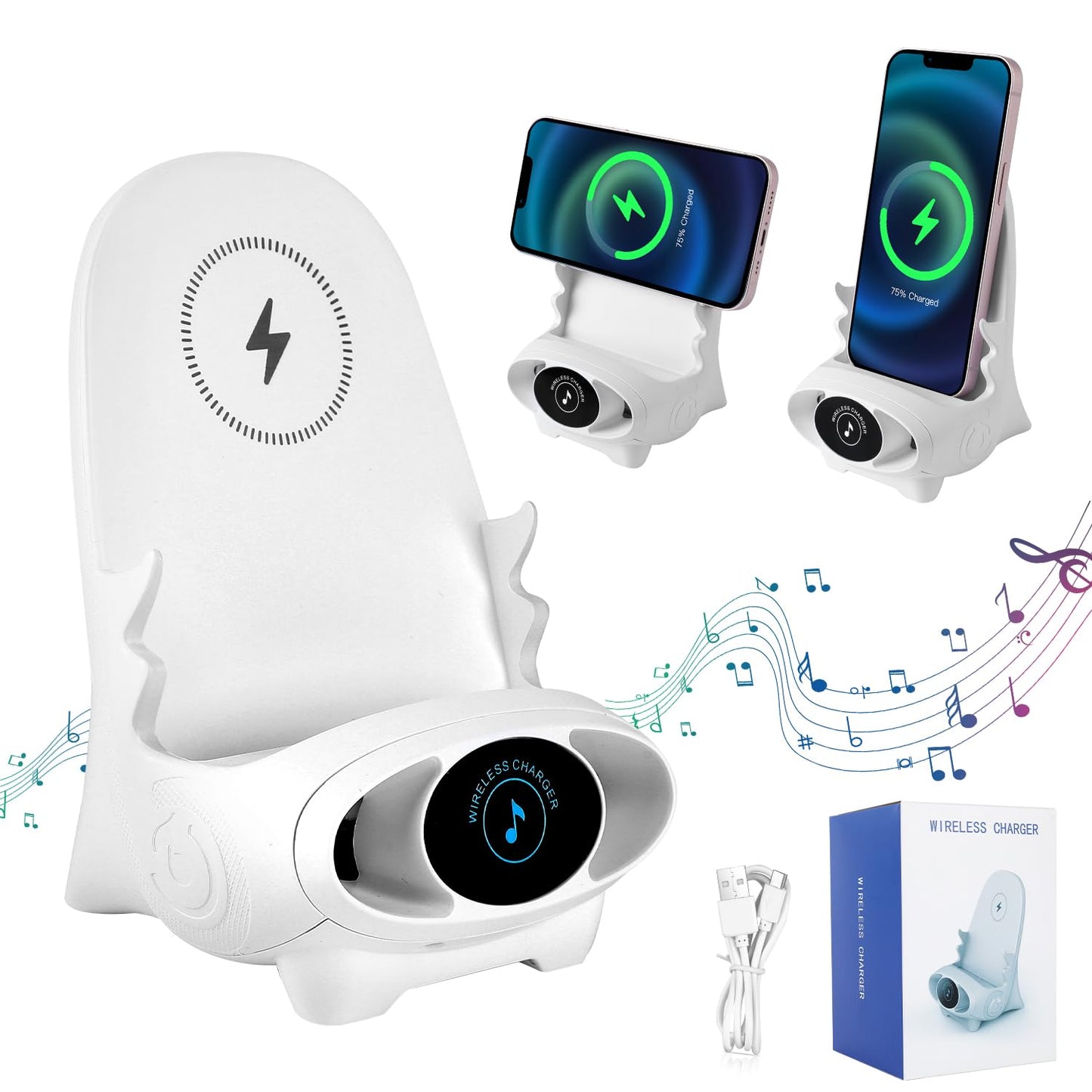 Mini Chair Wireless Fast Charger With Speaker