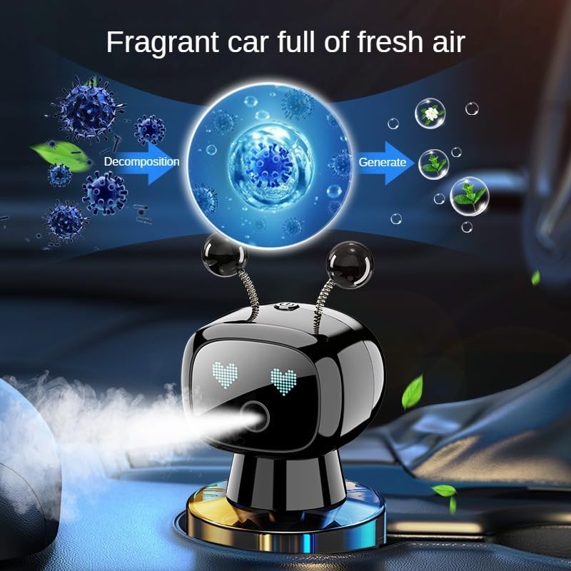 Universal Humidifier Robot Shape Car Air Freshener Diffuser