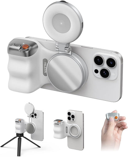 Magnetic Phone Grip with Detachable Remote