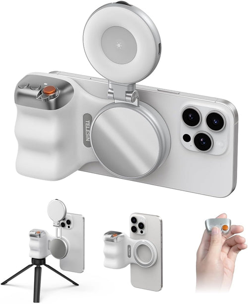 Magnetic Phone Grip with Detachable Remote