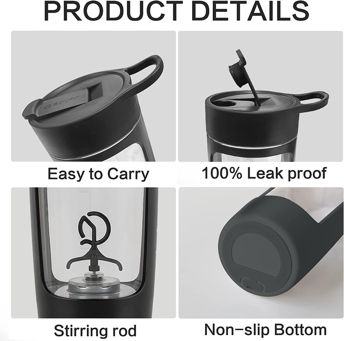 Portable Electric Shaker Bottle