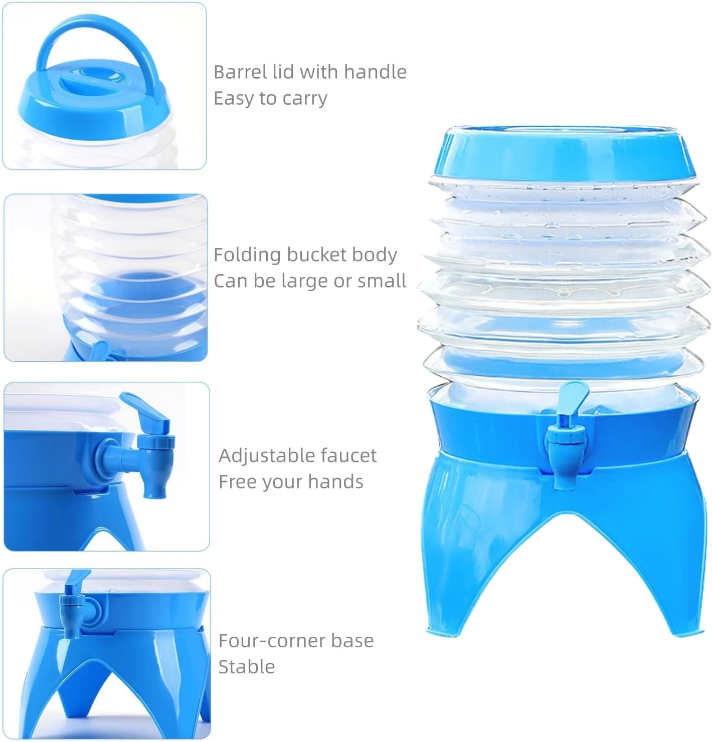💧 Portable Foldable Dispenser II Perfect For Travel & Outdoor Use.