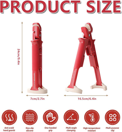 2-In-1 Anti-Scalding Bowl & Plate Clip Holder