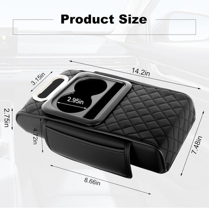 5-in-1 Car Armrest Console Cushion - Universal Fit
