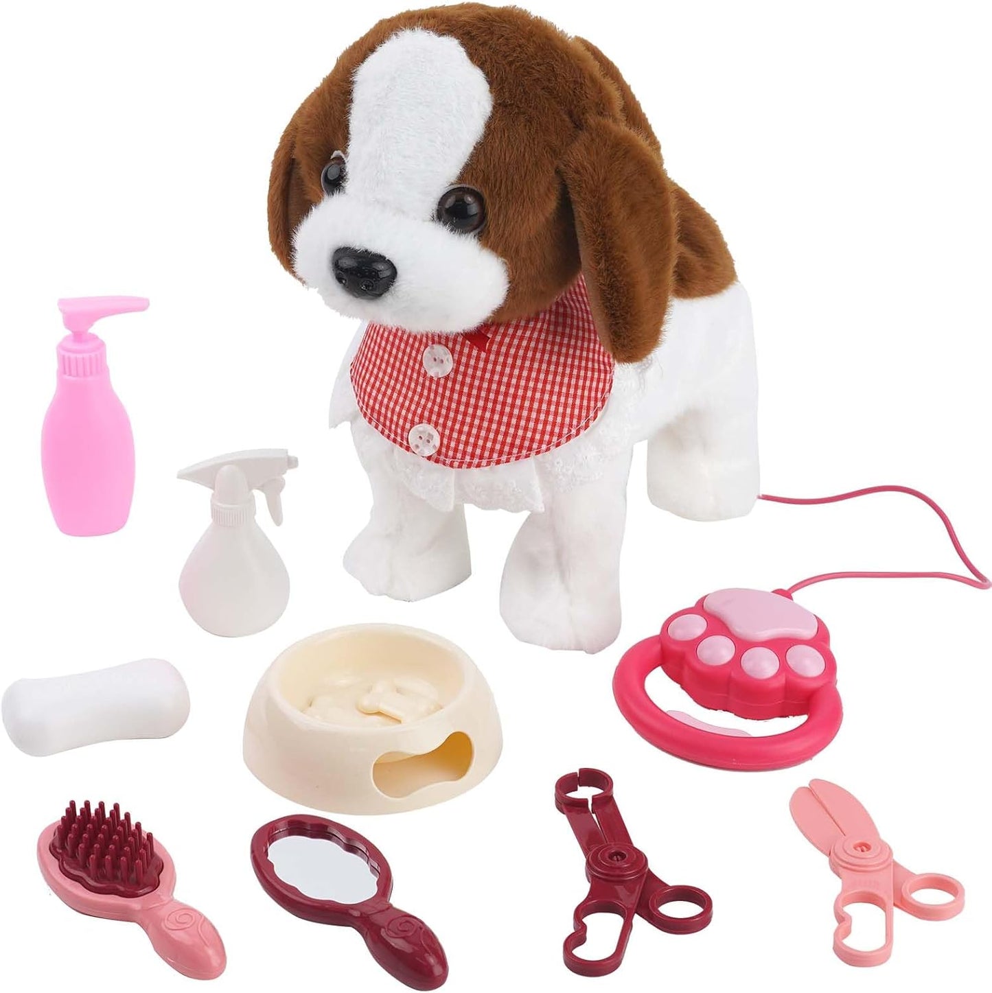 Interactive Plush Puppy Toy- Walks, Barks, Shake Tail