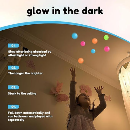 Reusable Glow Sticky 4 Balls