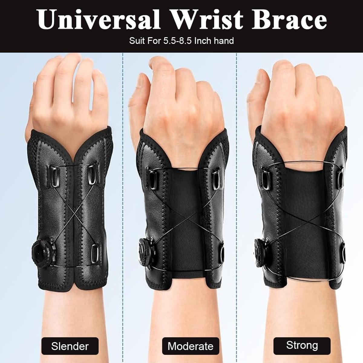Adjustable Wrist Brace Support (Pack of 2) | Left & Right Hand