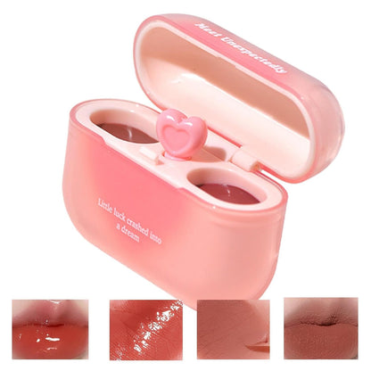 AirPods lipstick Double Lip Gloss (Glossy + Matte)