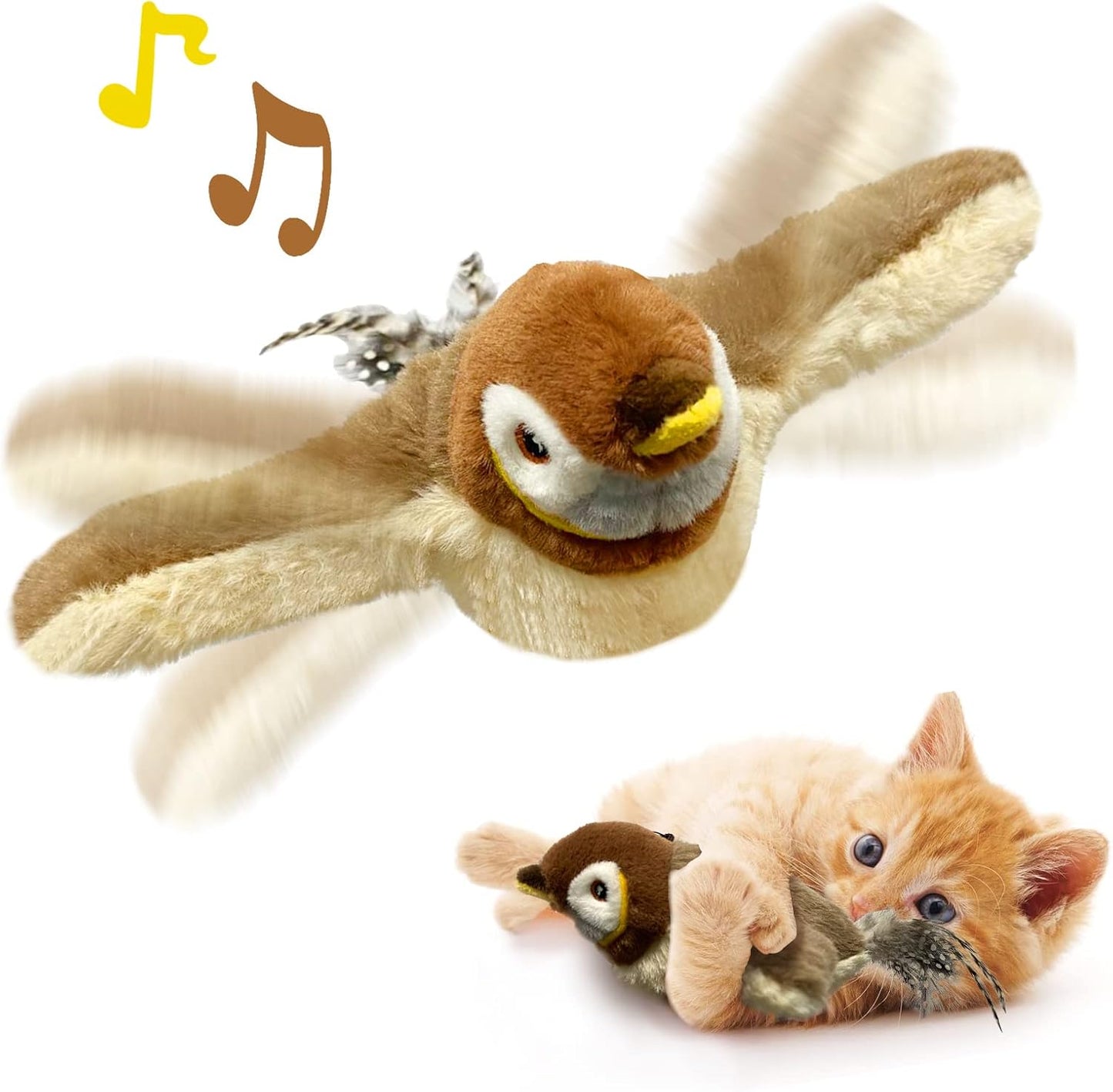 Flappy Chase Bird - Interactive Pet Toy