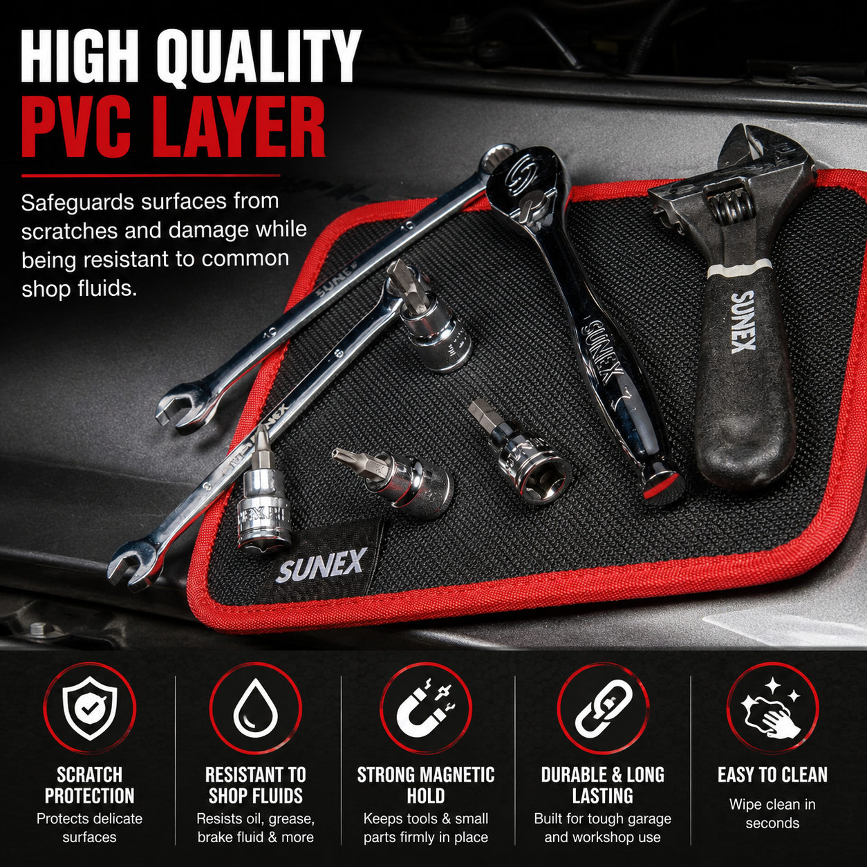Flexible Magnetic Tool And Parts Mat