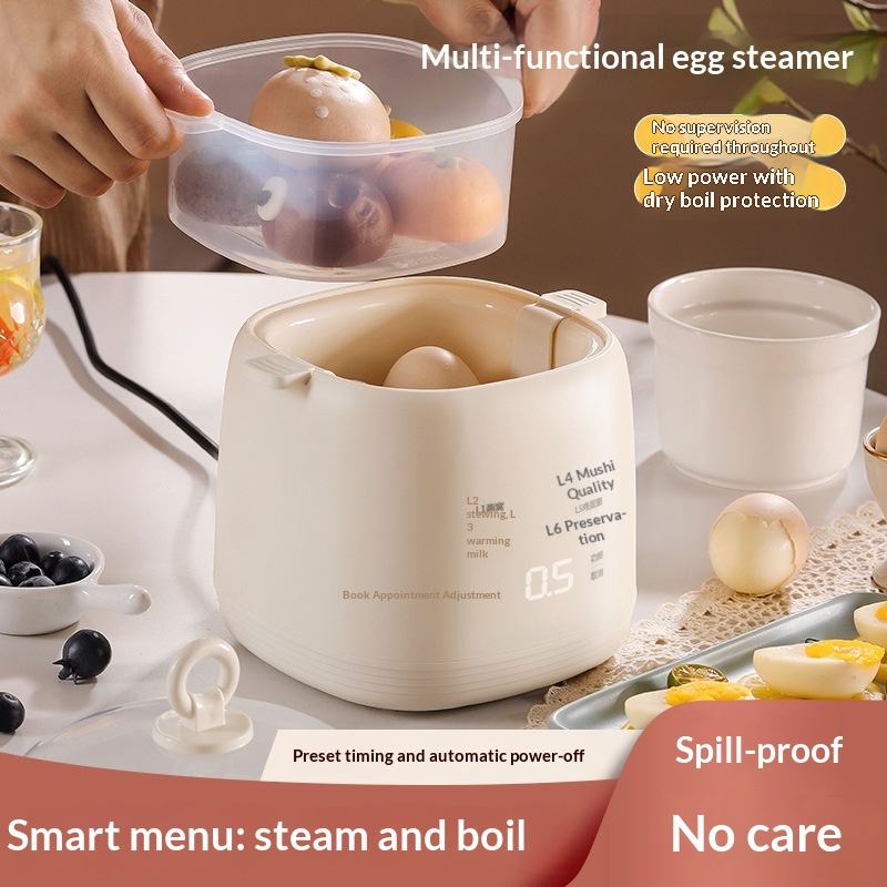 6-in-1 Smart Egg Cooker & Mini Steamer