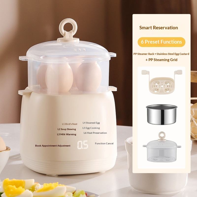 6-in-1 Smart Egg Cooker & Mini Steamer