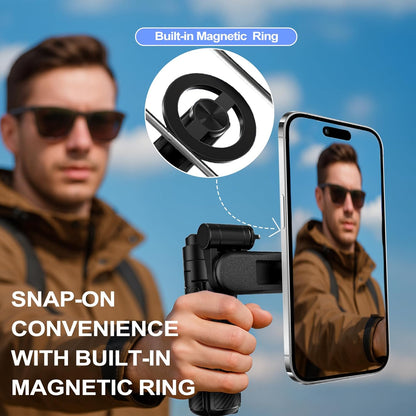 3-in-1 Magnetic Vlogging Tripod with Bluetooth Remote