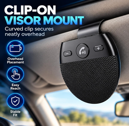 Wireless Bluetooth Sun Visor Handsfree Speaker