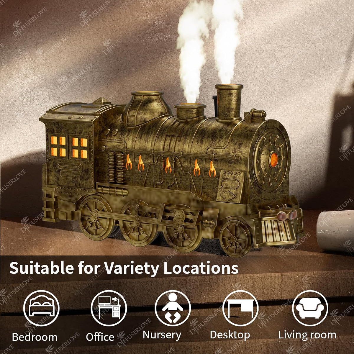 Train-Shaped Aroma Humidifier