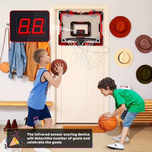 Indoor Basketball Hoop With Scoreboard And LED Lights