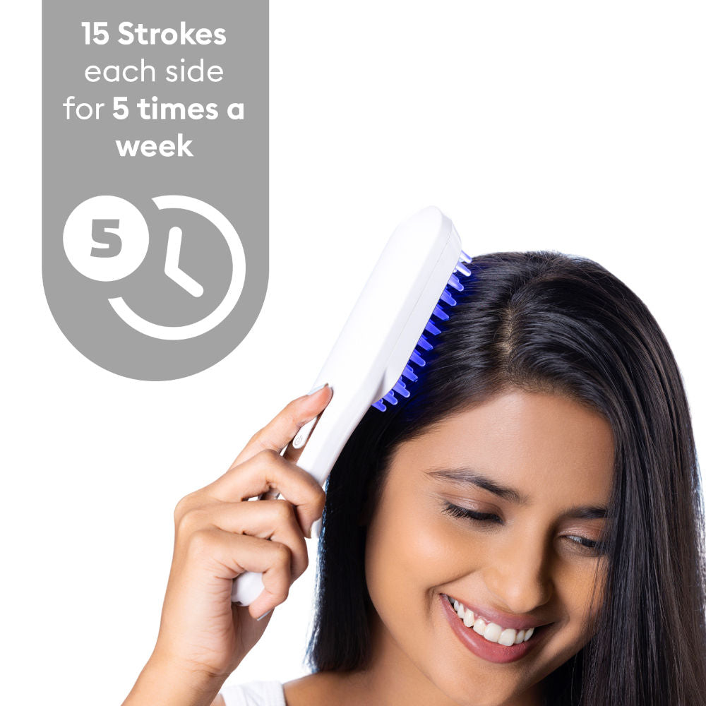 LED Therapy Head Massager Hair Brush