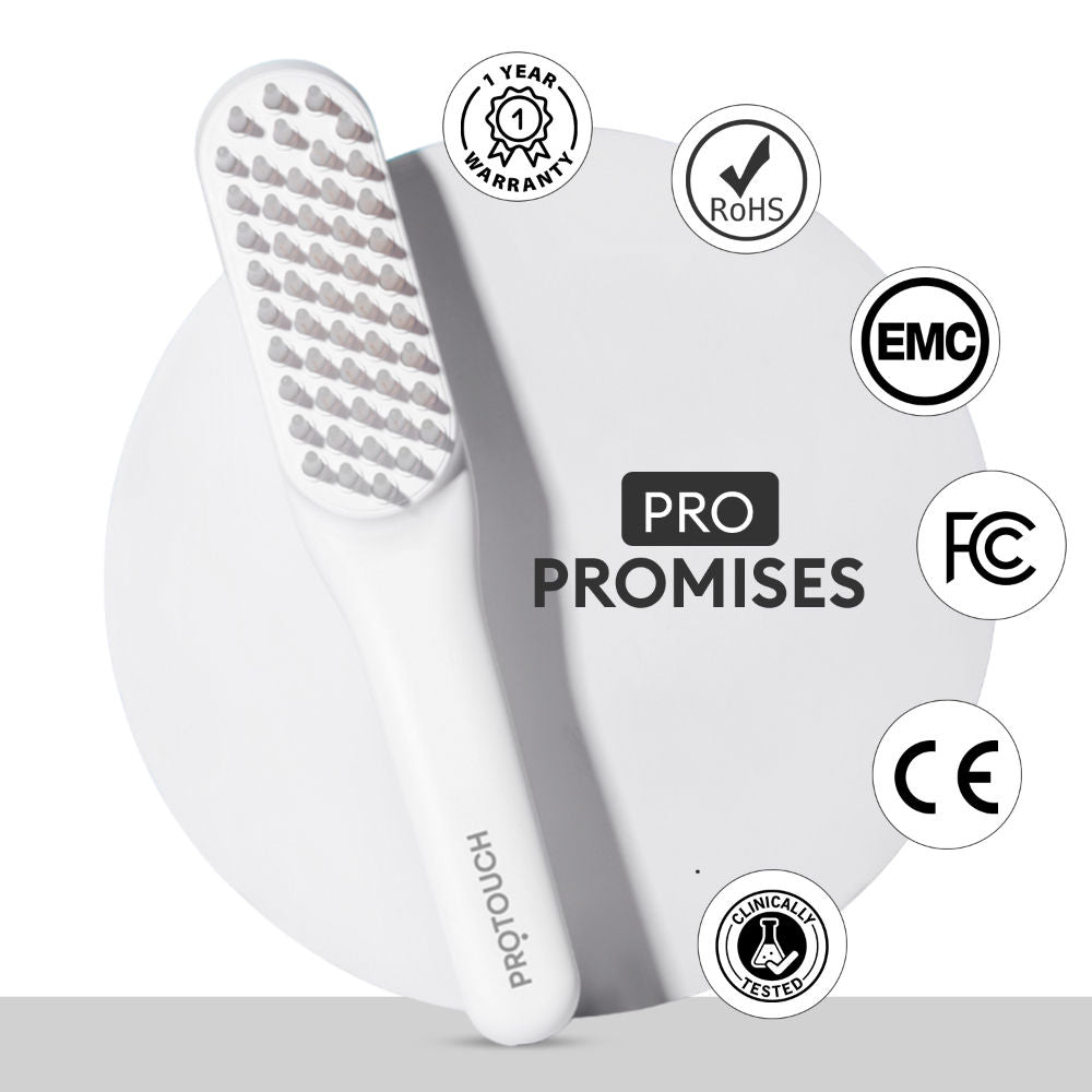 LED Therapy Head Massager Hair Brush