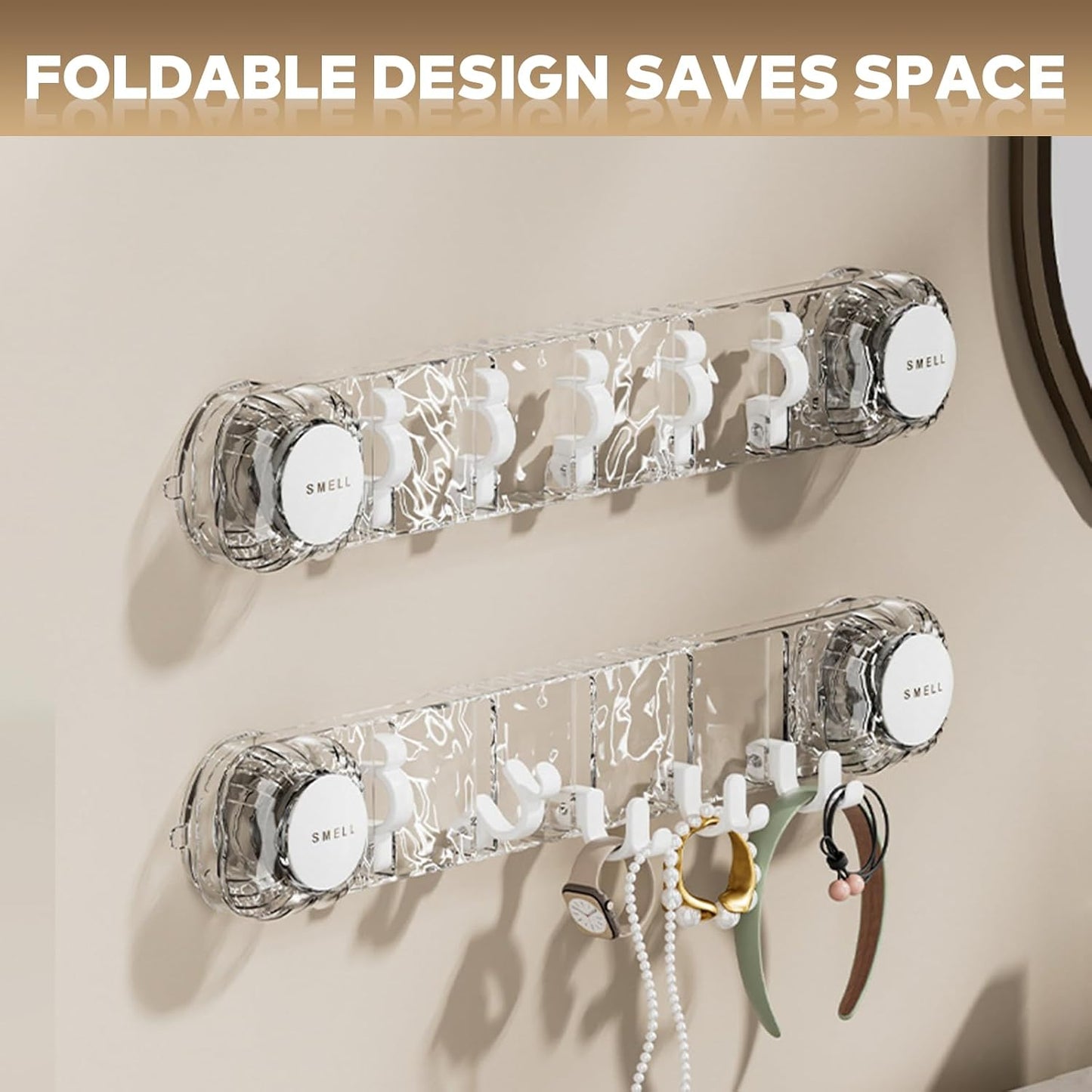 Wall-Mounted Rotating Suction Hooks