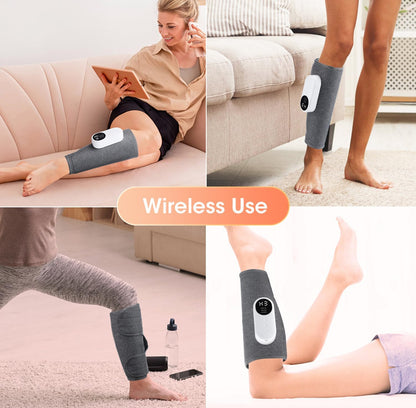 Air Compression Heat Leg Massager (Pack Of 2)