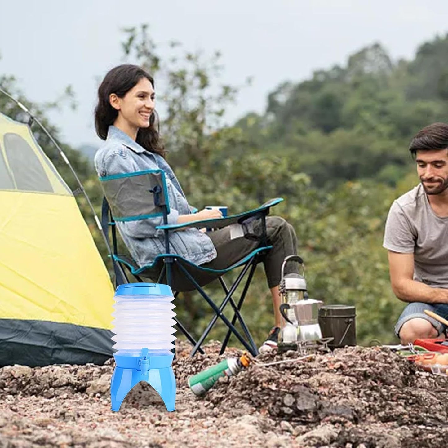 💧 Portable Foldable Dispenser II Perfect For Travel & Outdoor Use.