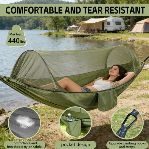 Camping Hammock With Mosquito Net