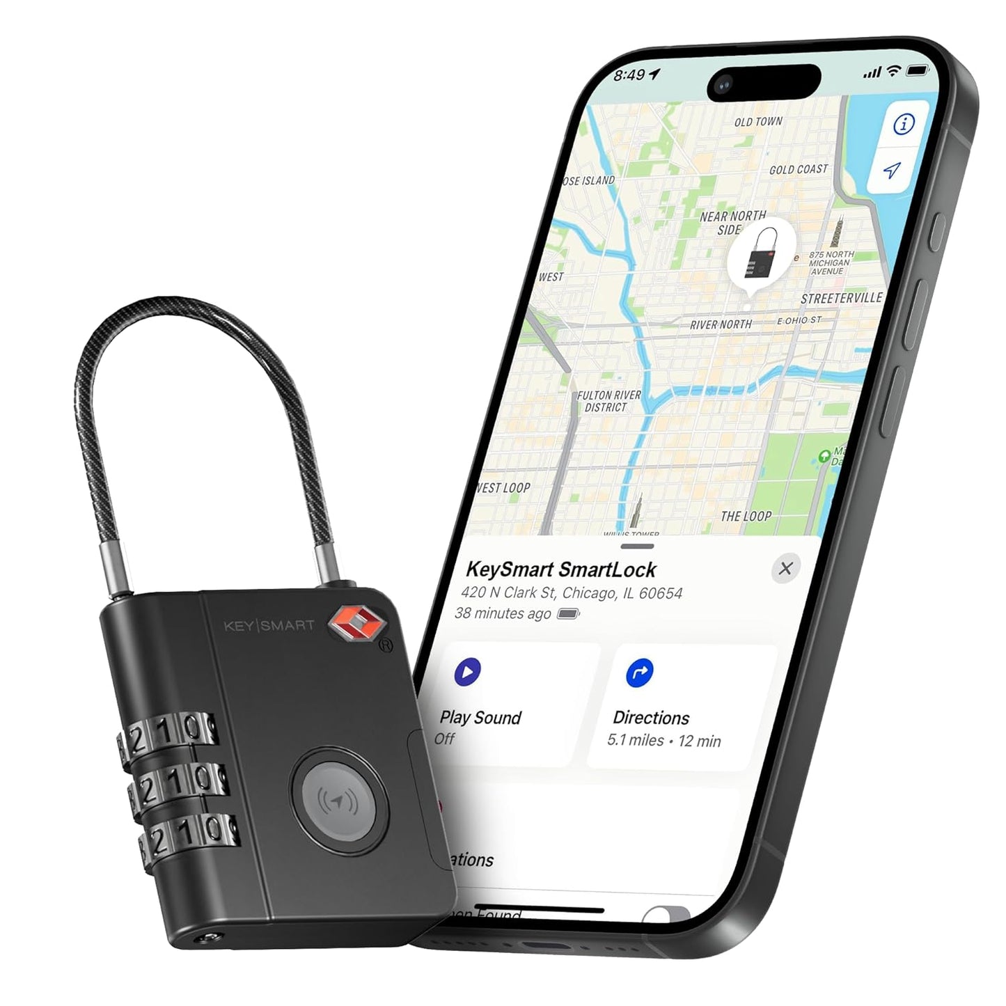 TSA Lock for Anti-lost Luggage Backpack With iOS Location Tracker
