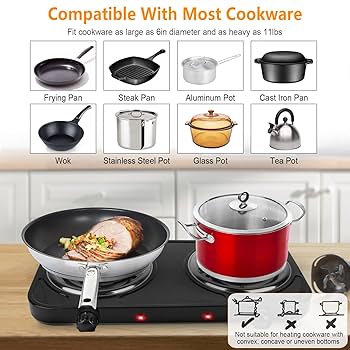 Electric Double Induction Kitchen Burner