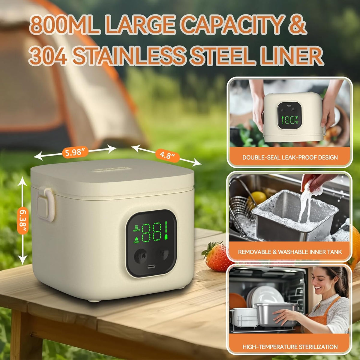 USB Rechargeable Lunch Box