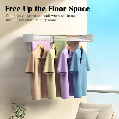 Wall Mounted Laundry Clothes Drying Rack