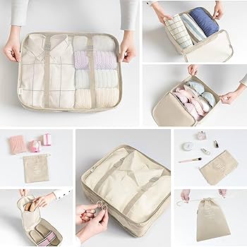 8 Pcs Travel Organizer Set