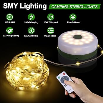 4 in 1 Camping and String Light