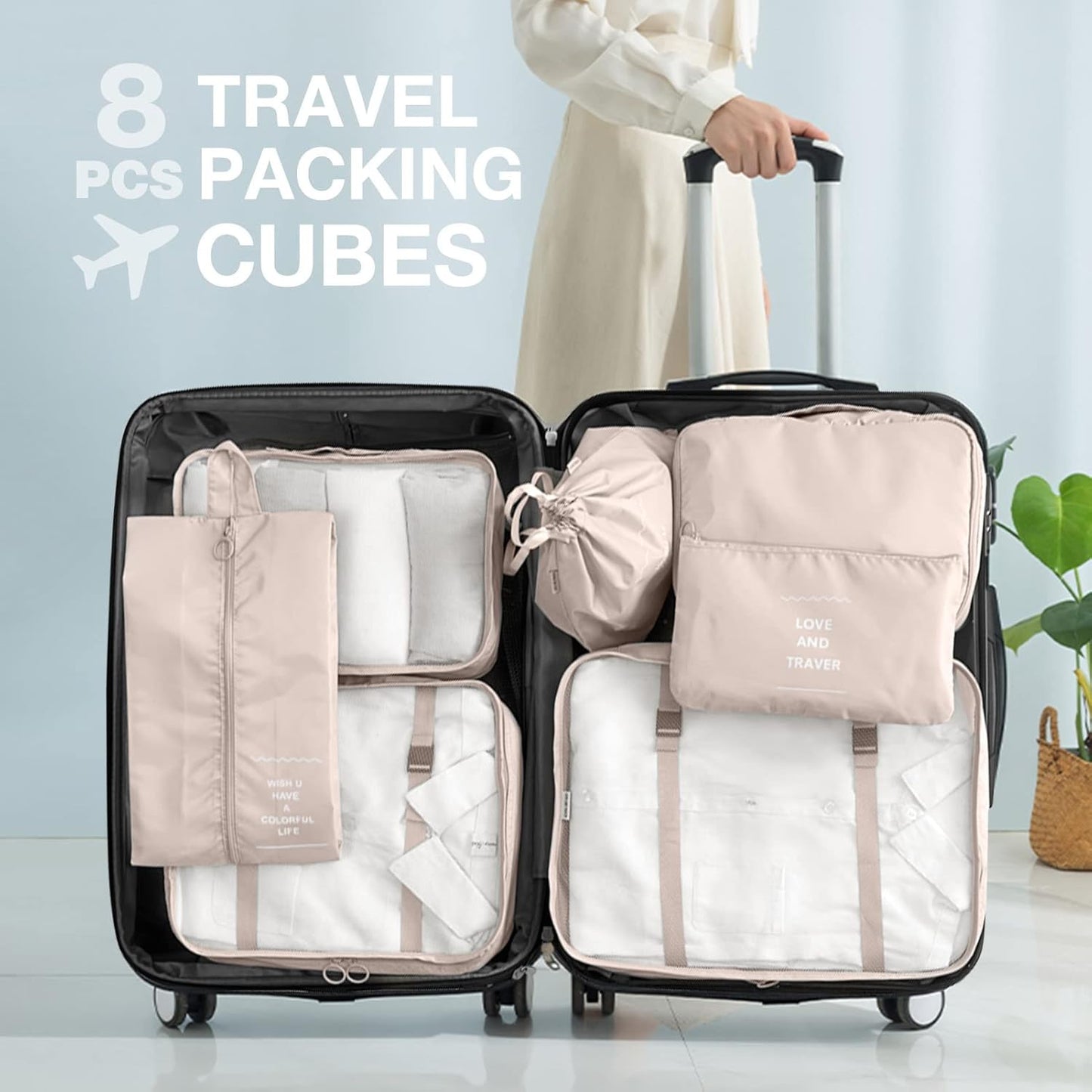 8 Pcs Travel Organizer Set