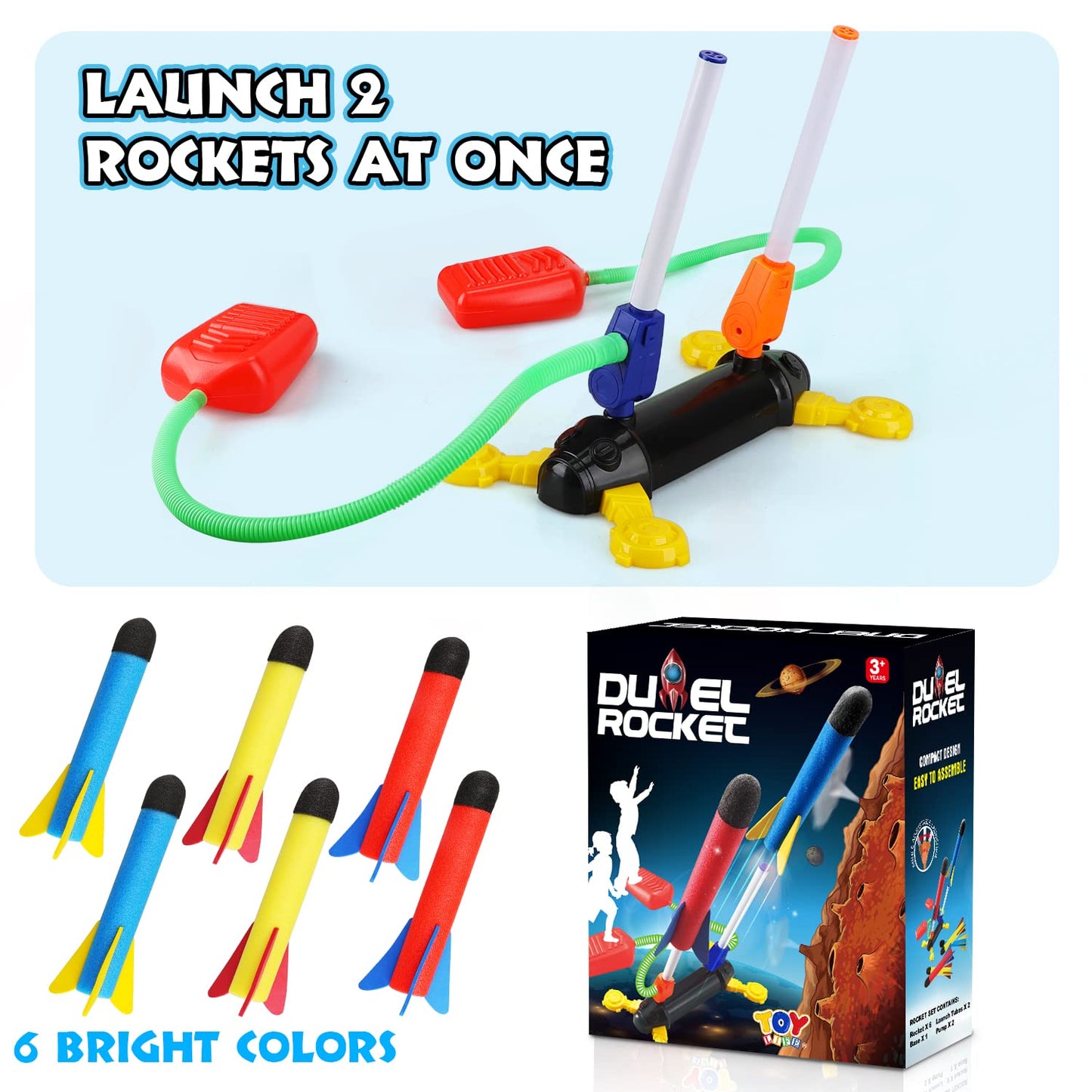 DIY Rocket Launcher Toy (6 Rockets)