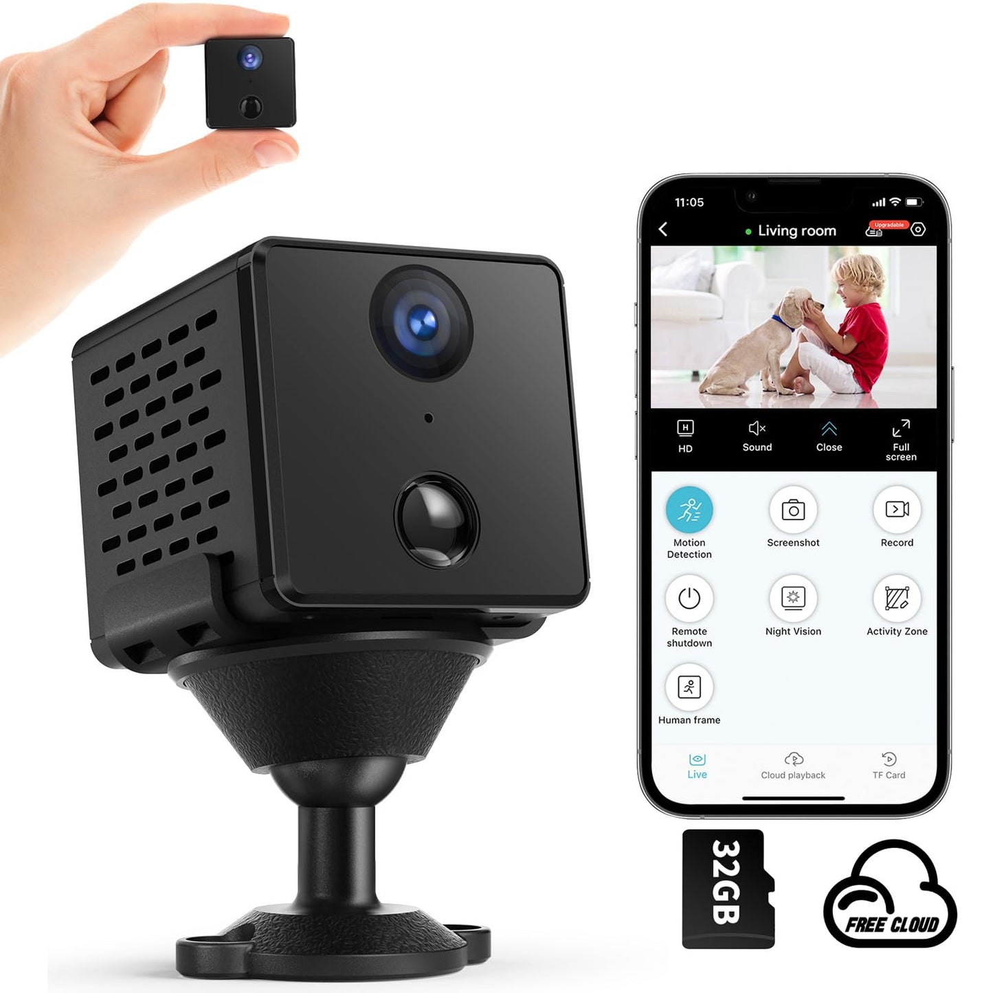 Wireless WIFI Night Vision Camera With Two-Way Audio System