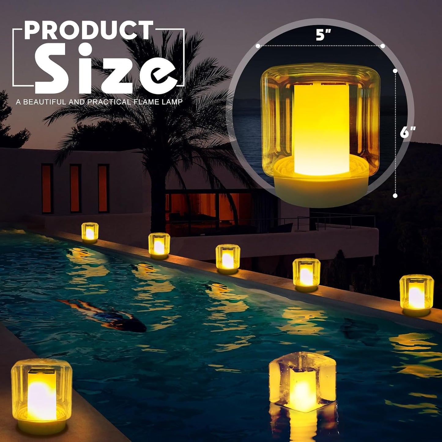 Solar Floating Pool Light