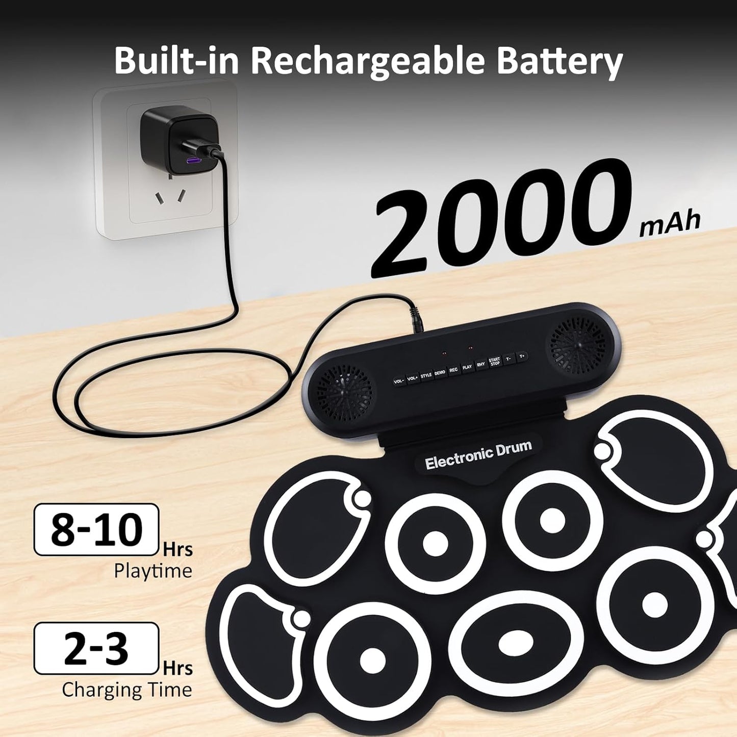 Portable Electronic Drum Set