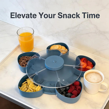 Divided Spin Snack Serving Tray