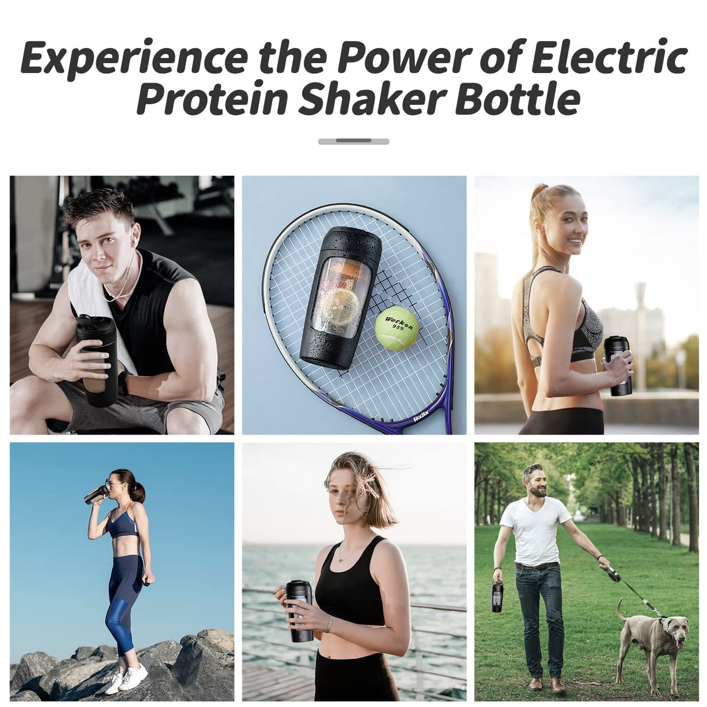 Portable Electric Shaker Bottle