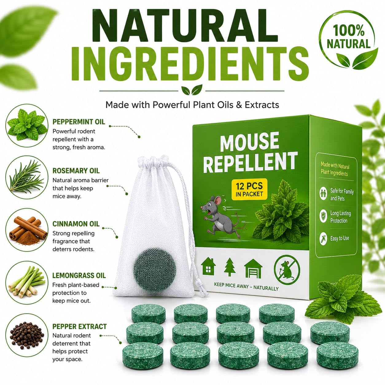 Mouse Repellent Balls (12 Pcs)