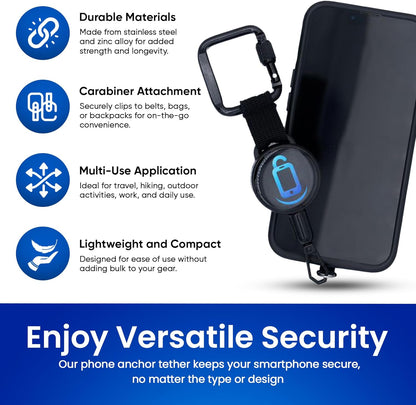 Retractable Anti-Theft Phone Holder