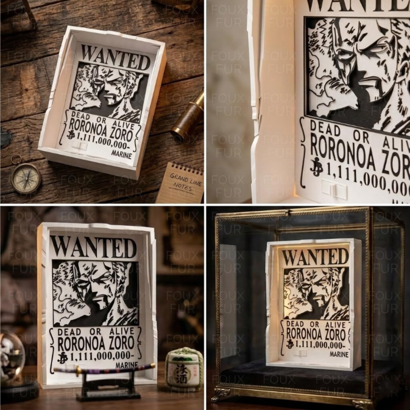 Roronoa Zoro Anime Shadow Lamp