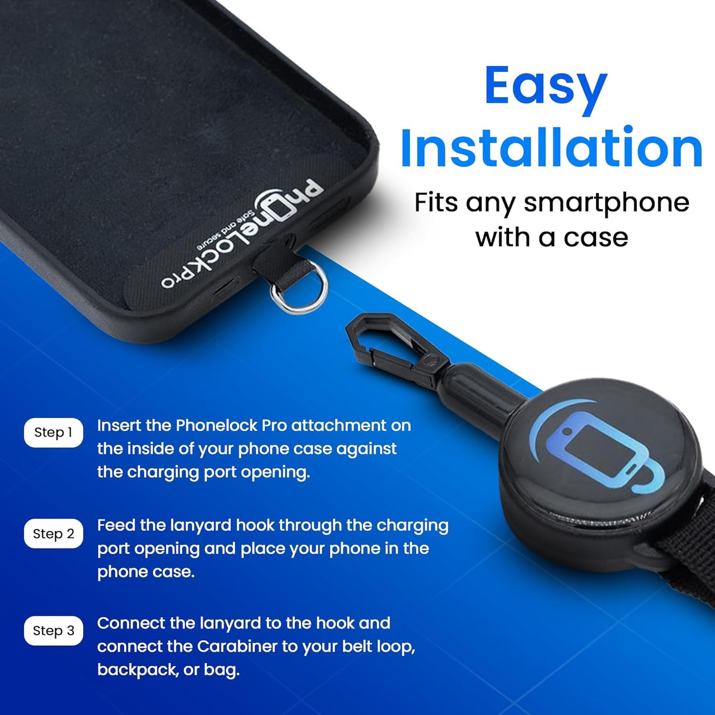Retractable Anti-Theft Phone Holder