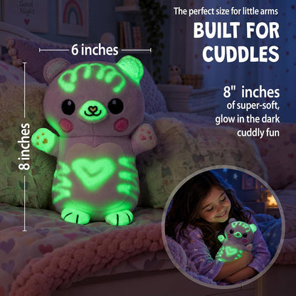 UV Light-Drawing Plush Animal Toy with Magical Pen
