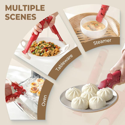 2-In-1 Anti-Scalding Bowl & Plate Clip Holder