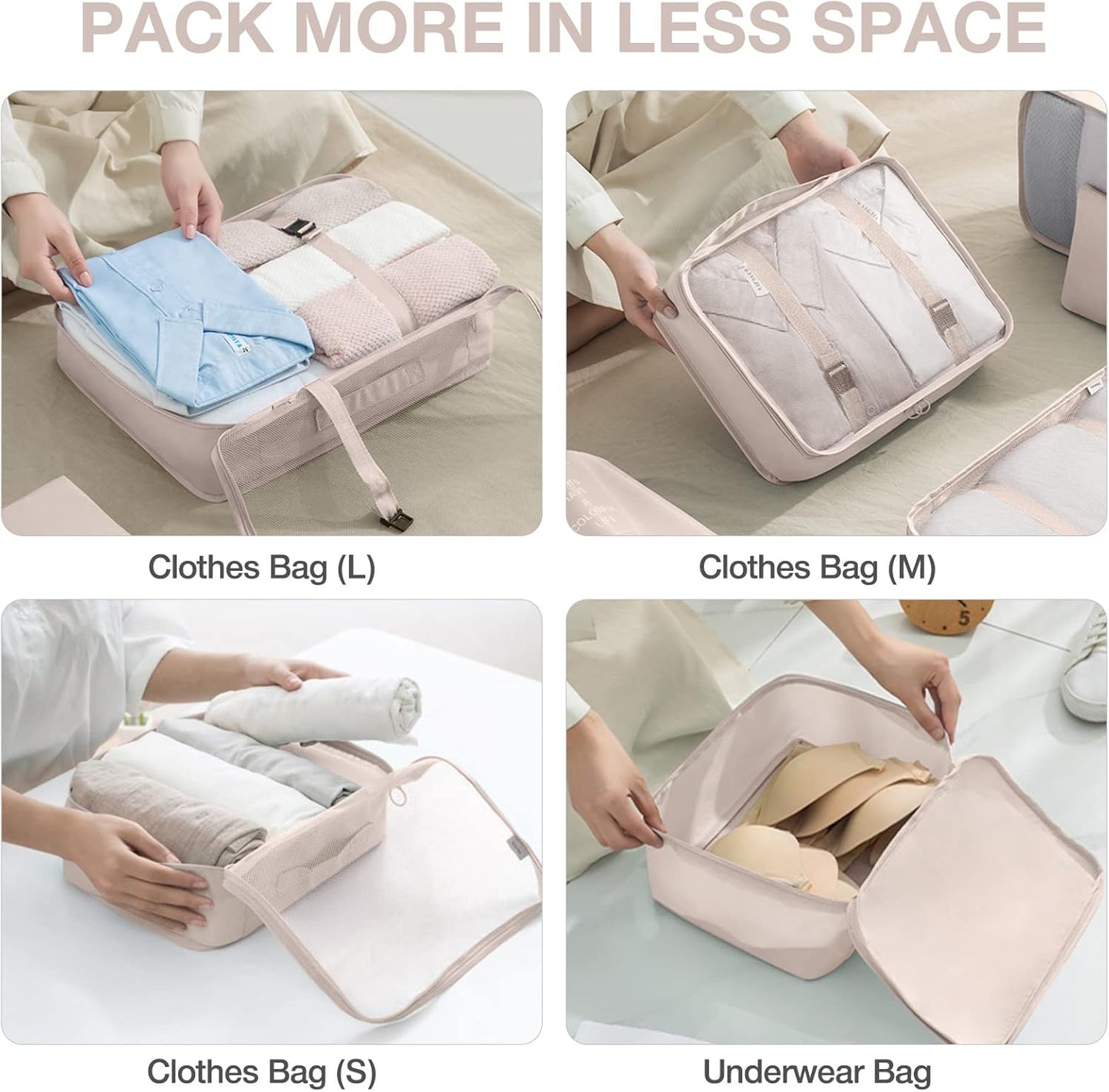 8 Pcs Travel Organizer Set