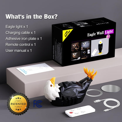 Eagle Magnetic Wall Night Light with Remote Control