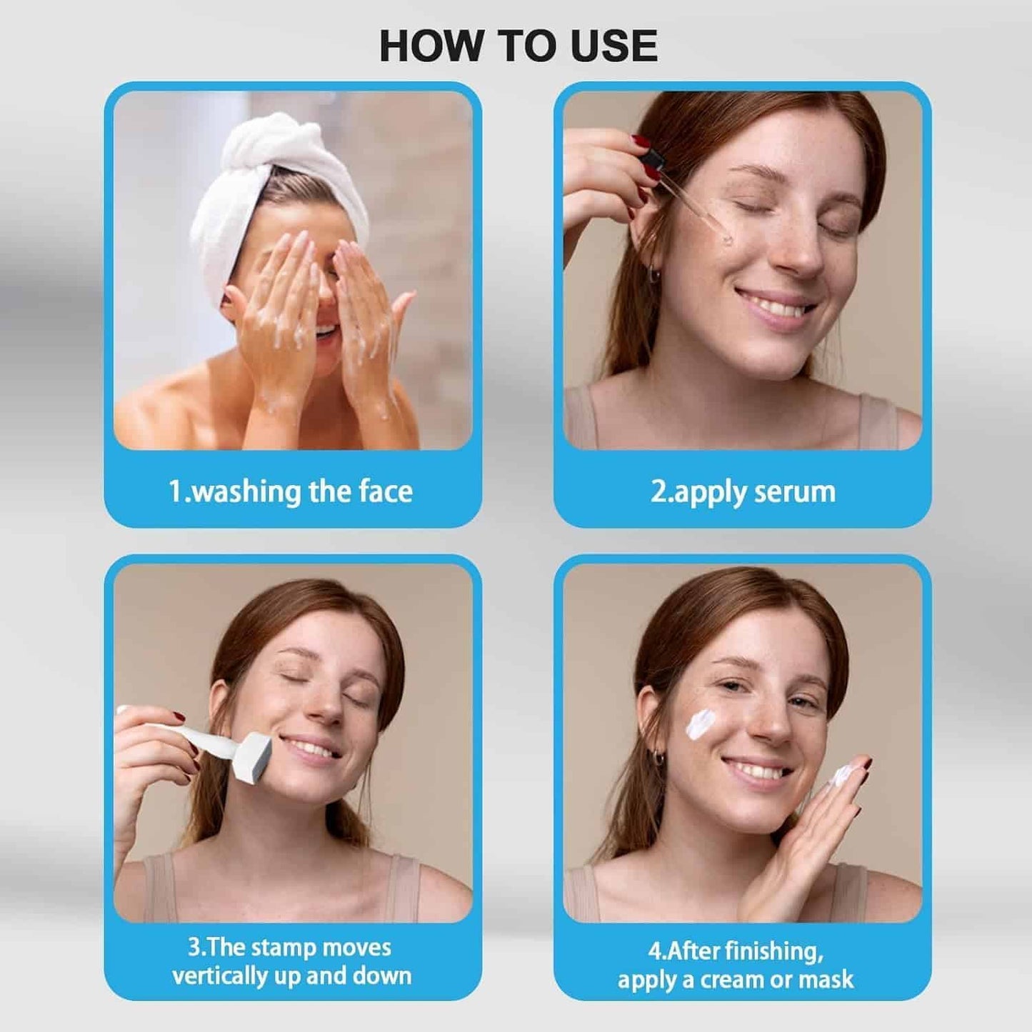 Derma Stamp for Skin Rejuvenation & Hair Growth – Microneedling Tool