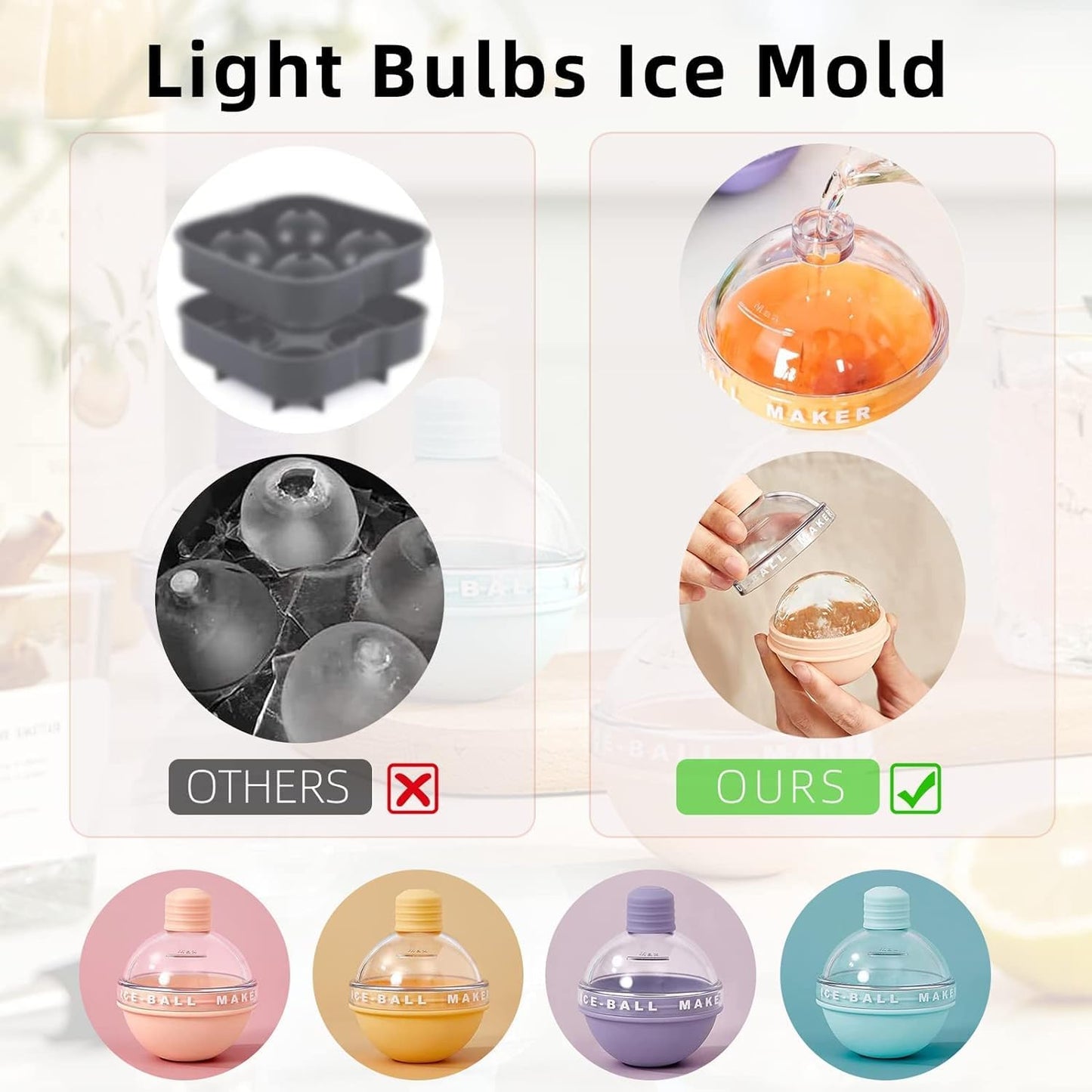 Silicone Sphere Ice Mold